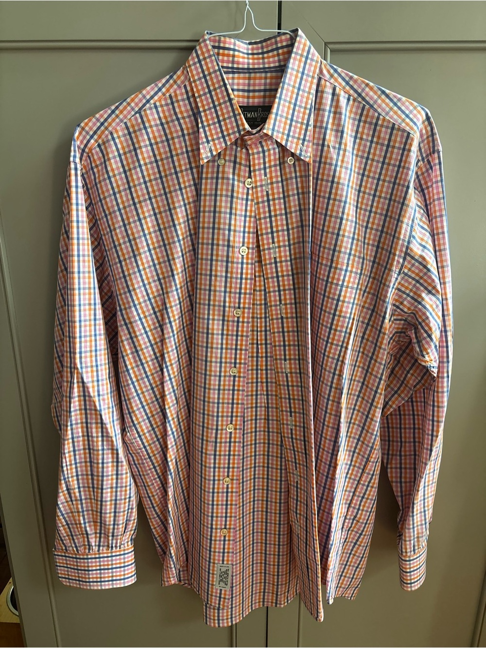 Gitman Bros Plaid long sleeve dress shirt XXL